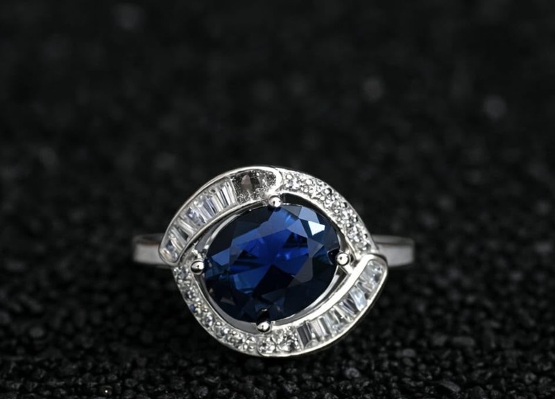 Sapphire Oval Ring